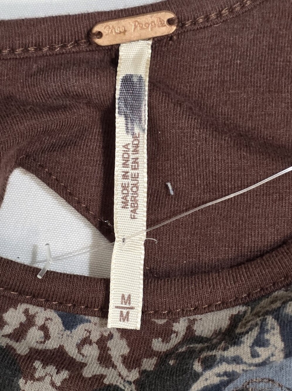 Free People Out Of Africa Color Raisin Combo Sz Medium Tapestry Print Cutouts - Picture 14 of 14